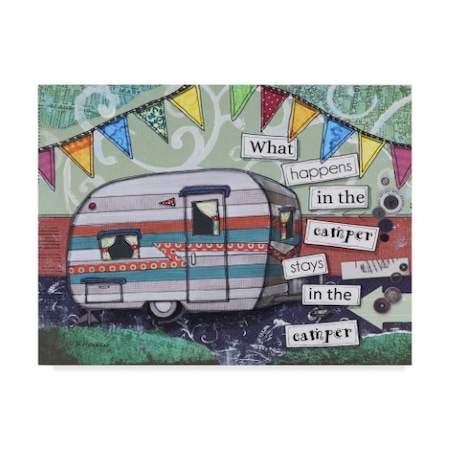 Let Your Art Soar 'Happy Camper' Canvas Art,24x32